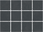 Амальфи черный матовый из 12 частей 9,8x9,8x0,7