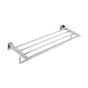 Полотенцедержатель с полкой, RG1608 Rose, Хром