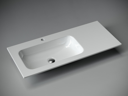 Умывальник накладной прямоугольный Element 1010*457*137мм, чаша слева