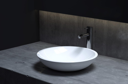 Раковина Salini CALLISTA 105 1101105GRF S-Sense покраска по RAL полностью, накладная, глянцевая