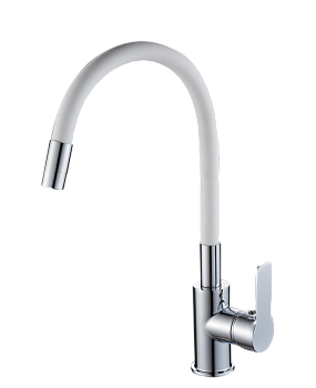 Смеситель для кухонной мойки с гибким изливом RUSH Siple (SI7335-60White) Смеситель для кухонной мойки с гибким изливом RUSH Siple (SI7335-60White)