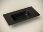 Умывальник накладной прямоугольный (цвет Черный Матовый) Element 910*465*180мм