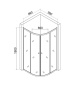 Душевой уголок Orange E01-100TB/G без поддона 100х100, стекло прозрачное