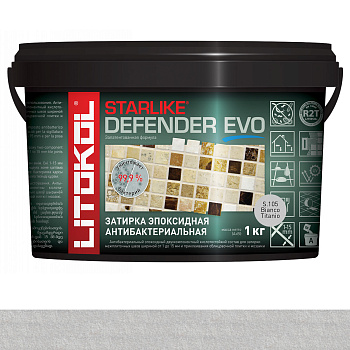 Затирка эпоксидная STARLIKE DEFENDER EVO, S.105 BIANCO TITANIO 1кг