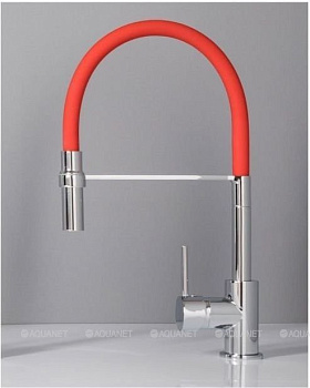 Смеситель для кухни Aquanet FF6215 красный Смеситель для кухни Aquanet FF6215 красный