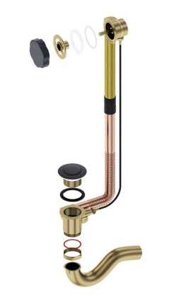 Слив перелив Timo 8003/03 черный матовый Слив перелив Timo 8003/03 черный матовый