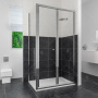 Душевой уголок RGW CL-41, 040941757-11, 75 x 70 х 185 см, дверь складная, стекло прозрачное, хром