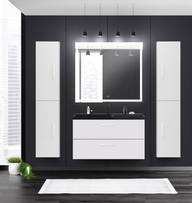Шкаф подвесной BelBagno AURORA-1600-2A-SC-BO-P-R Bianco Opaco, правосторонний