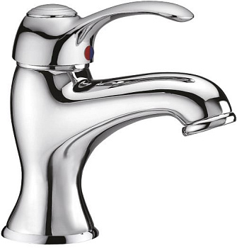 LIRA-C-LS1-BLC Смеситель для раковины Исполнение: bianco lucido/cromo  LIRA-C-LS1-BLC Смеситель для раковины Исполнение: bianco lucido/cromo