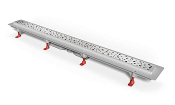 Душевой лоток 65 см Creto Quadro CRE-650 QN-Down с решеткой, хром