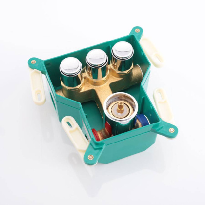 Встраиваемый смеситель для душа VSCV-431MB трехфункциональный, черный