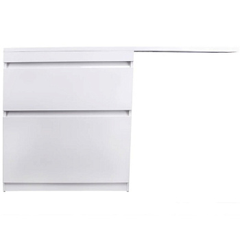 Тумба подвесная под умывальник Dallas Luxe 1300х482 правосторонняя 1 ящик (ШхГхВ) 1292х476х430