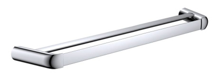 Полотенцедержатель двойной RUSH Flores, 4х75х13 см, хром, FL08532B