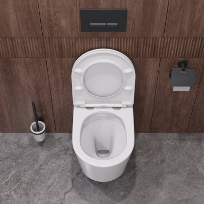 LINER Унитаз подвесной, безободковый с системой смыва "Торнадо", с сиденьем soft close, 49 см, CZR-38083-49-TH-TOR/SC