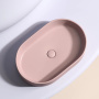 Умывальник чаша накладная овальная (цвет Розовый Матовый) Element 608*385*122мм
