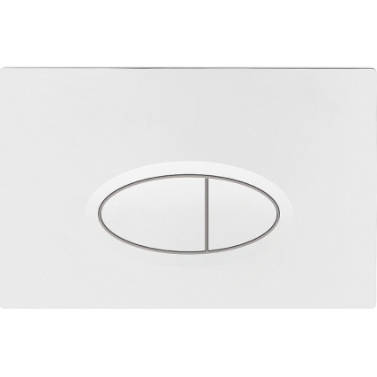 Кнопка смыва BB052BL, белая глянцевая