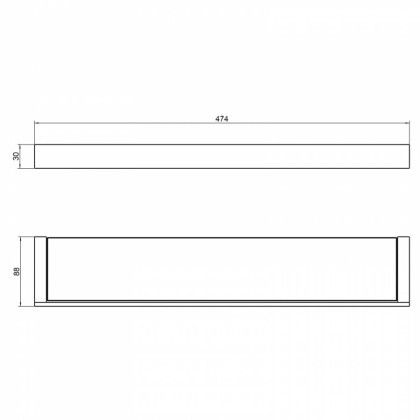 Полка в ванную стеклянная Timo Petruma 15272/00 хром