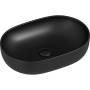 Умывальник чаша накладная овальная (цвет Черный Матовый) Element 600*415*135мм